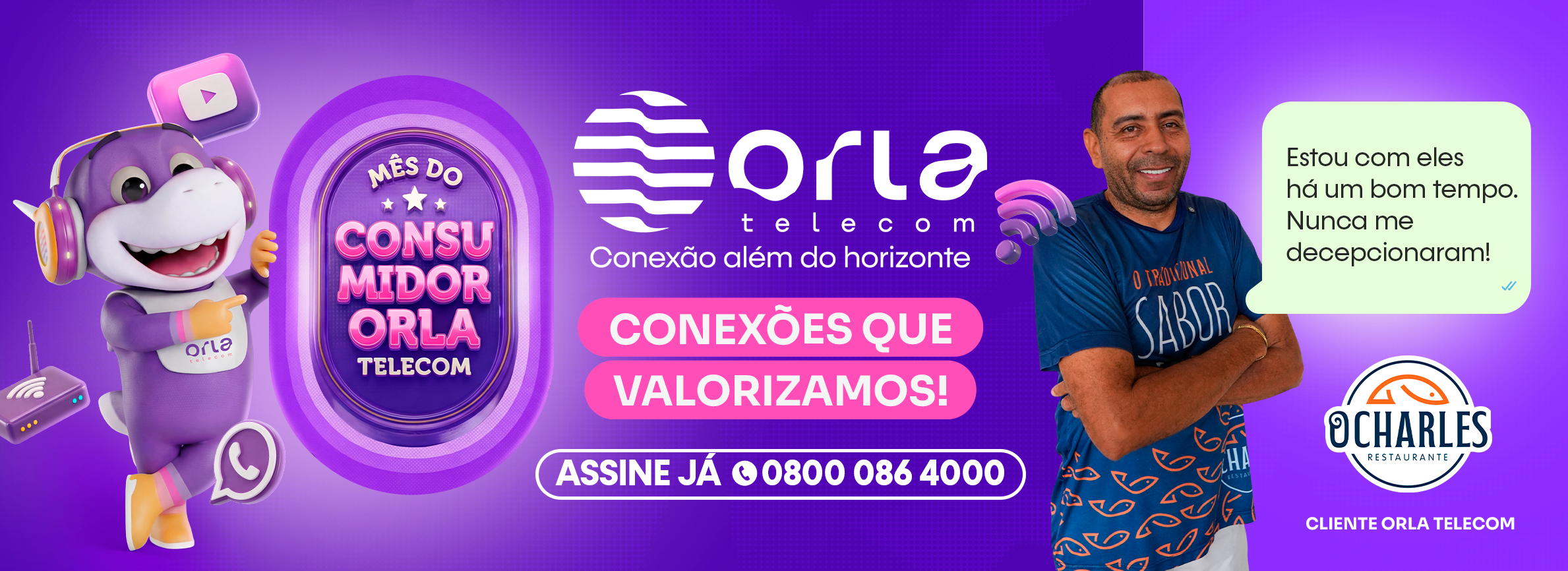 CONSUMIDOR Outdoor • SIMPLES • RESTAURANTE O CHARLES